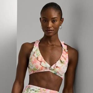 Ralph Lauren Ruffle Trim Floral Bikini